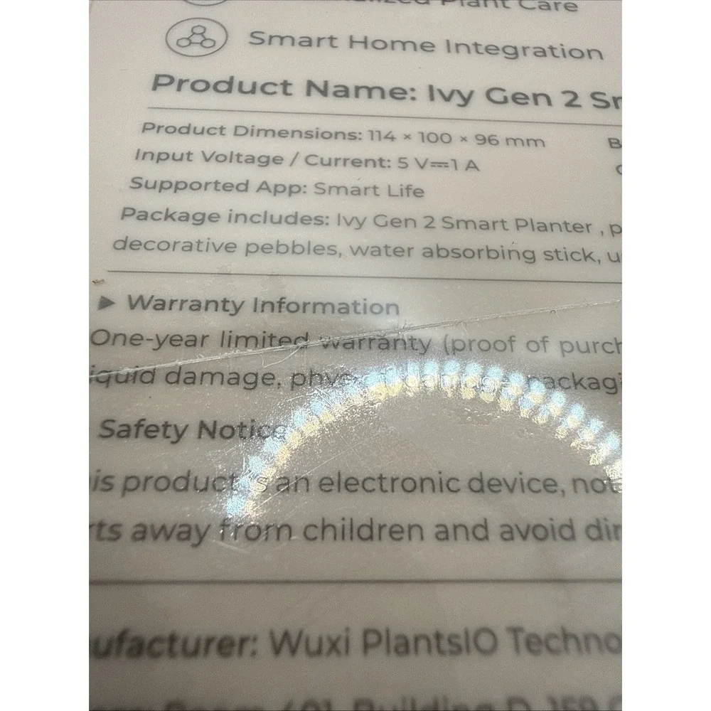 Plantsio PINK Ivy Gen 2 Smart Planter Robot New In Sealed Box